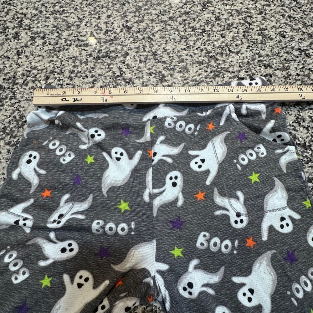 Celebrate Halloween PJs Ghost Boo Pajama Set Women L 12-14 Gray Long Sleeve - Picture 8 of 12